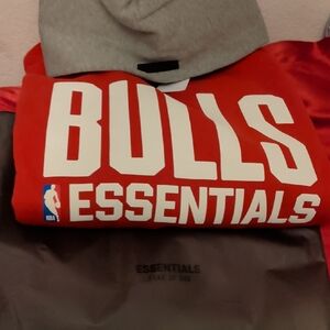 Essentials Red and Gray Men's Sweater